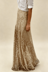 Sequins High-Waisted Maxi Skirt