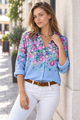 JuliaFashion-Casual Streetwear Print Blouses