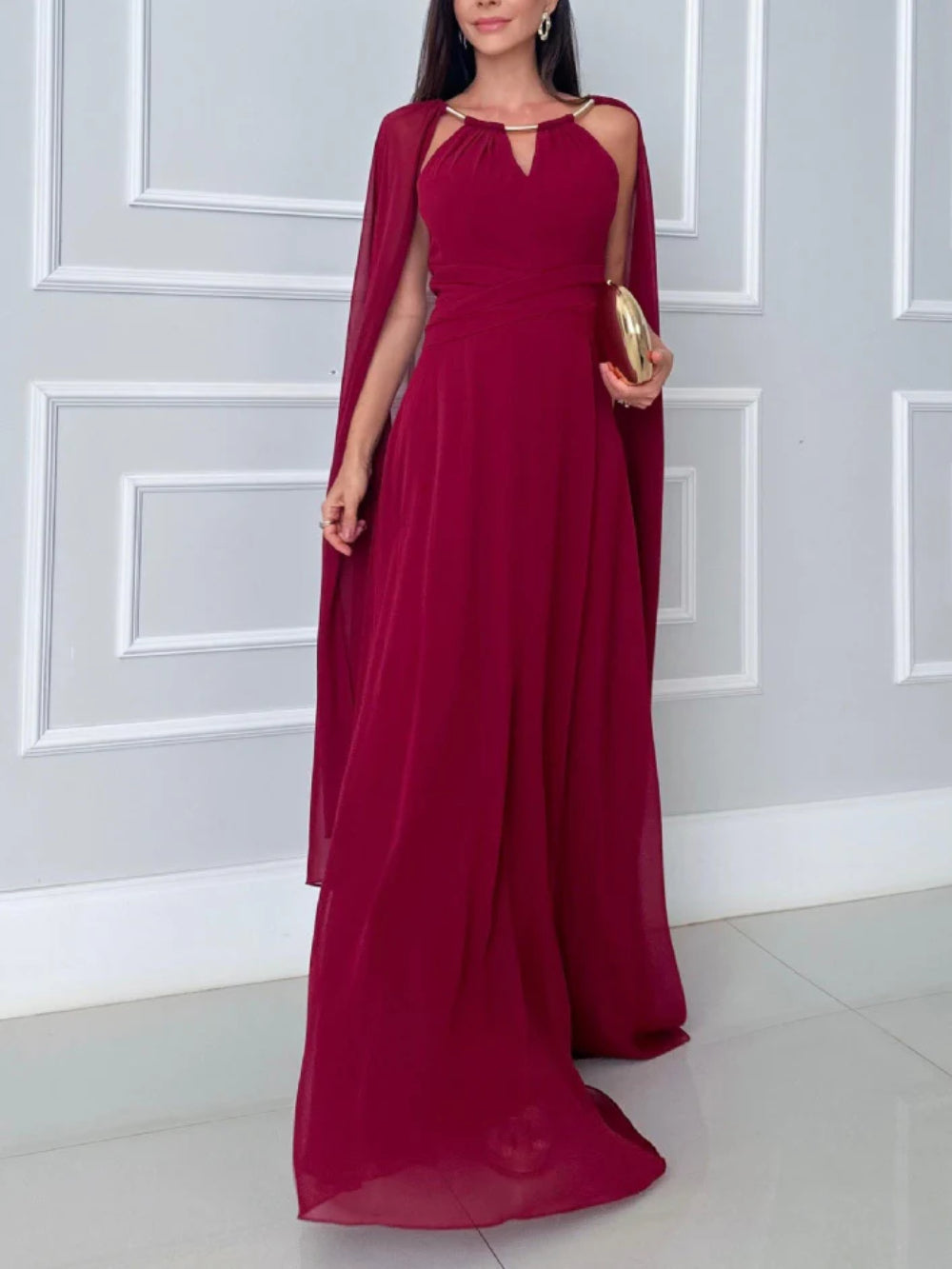 Asymmetric Slit Elegant Dress