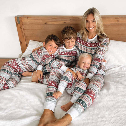 Grey Christmas Matching Family Pajamas