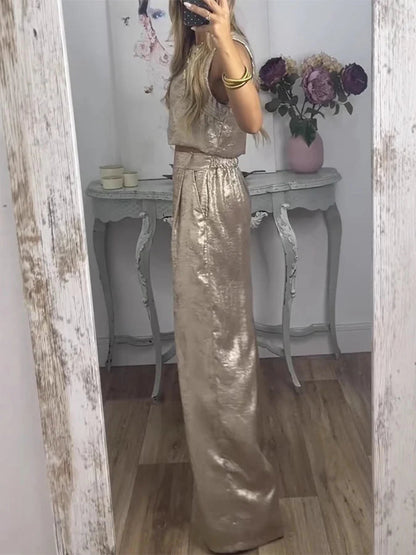 Casual Vest and Trousers Set