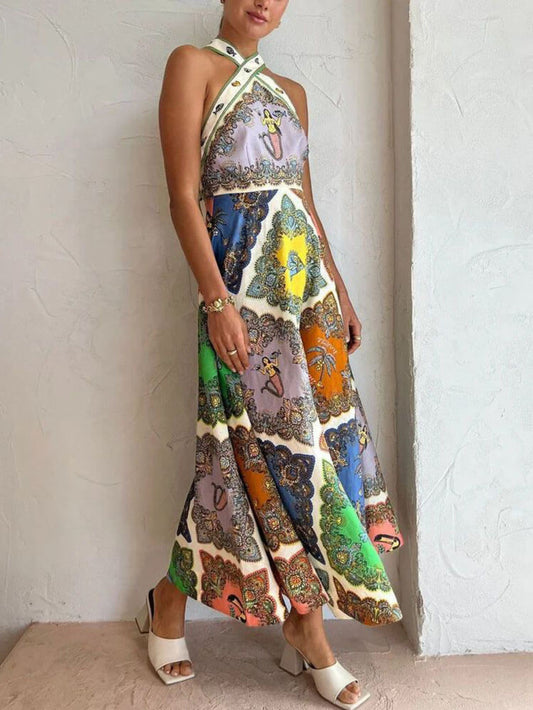 Fashion Floral Strapless Cami Dress