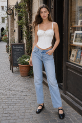 Lace Panel Tie Sexy Cami Top