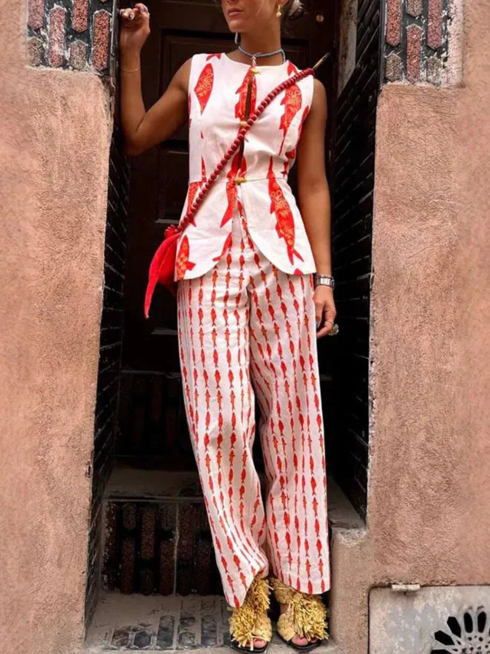 Lucky Fish Print Tank Top