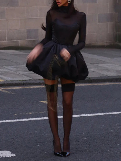 Chic Bodycon Tulle Dress