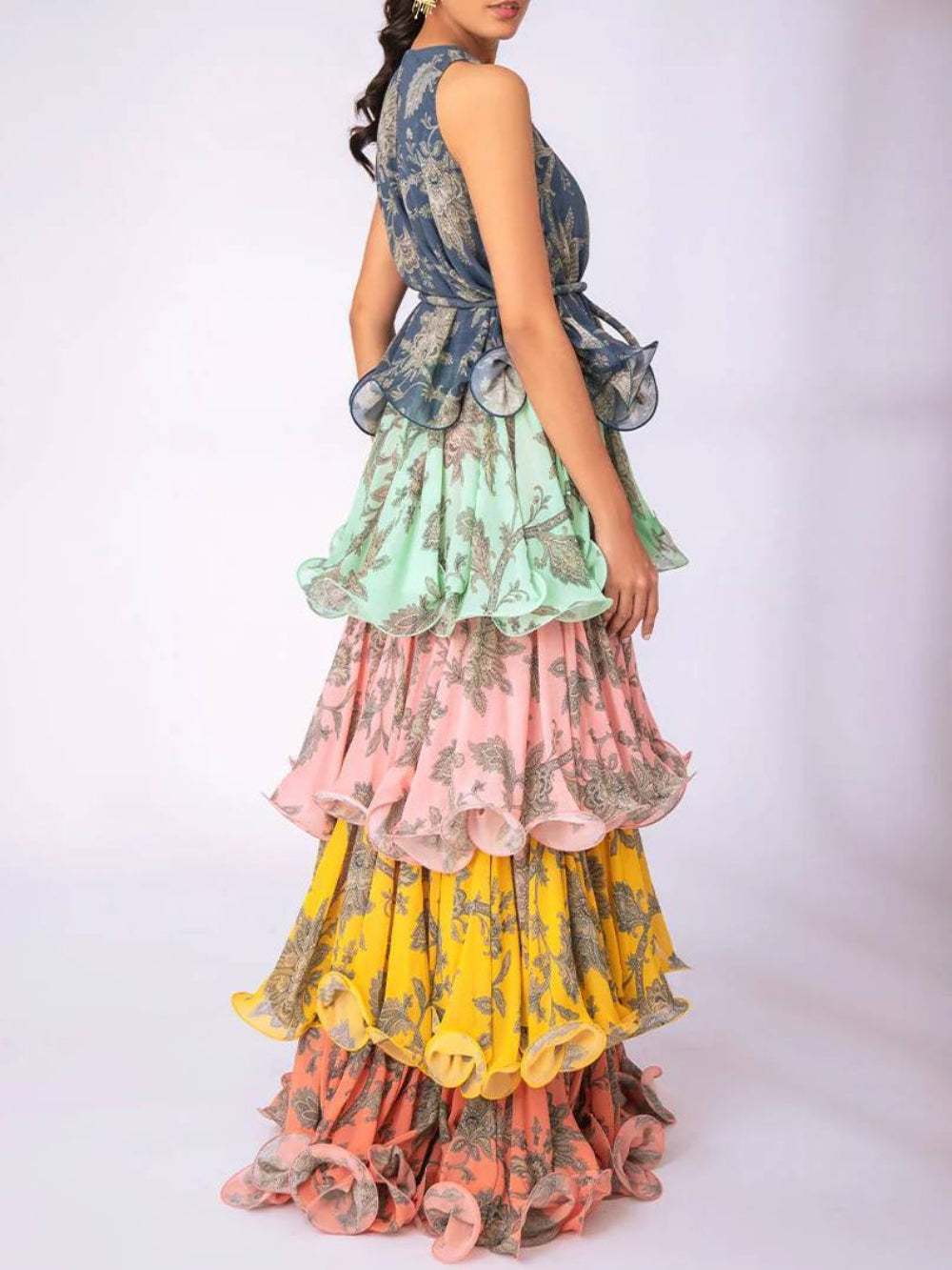 Vintage Floral Cake Dress
