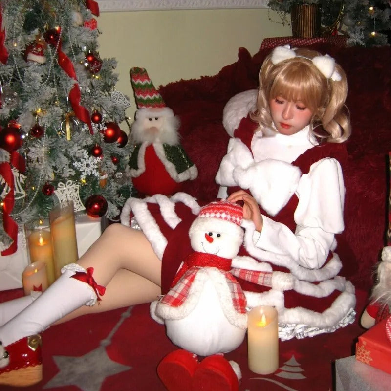 Red Lolita Christmas Two-Piece Set