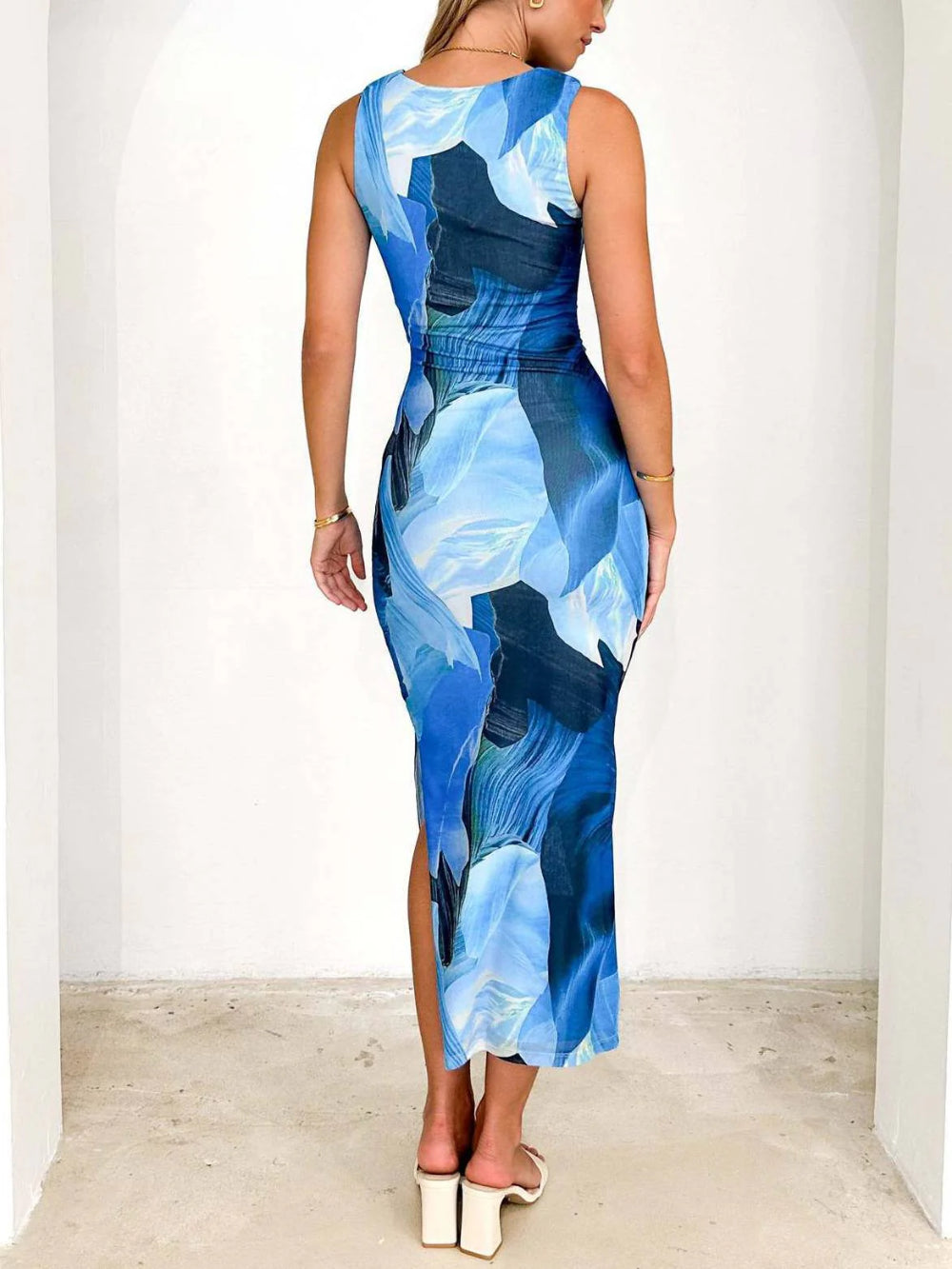 Elegant Sexy Floral Fitted Dress
