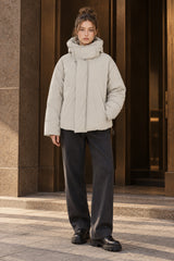 Unisex High Neck Puffer Jacket