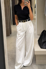 Versatile High Waist Wide Leg Pants
