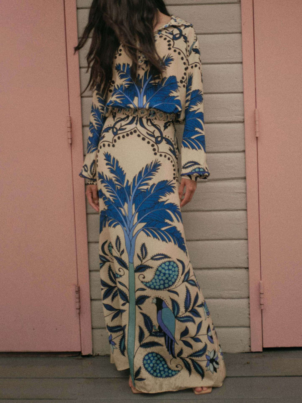 Palm Tree A-Line Skirt