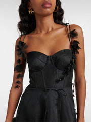 Elegant Sophisticated Petal Midi Dress