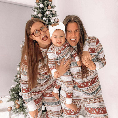 Grey Christmas Matching Family Pajamas