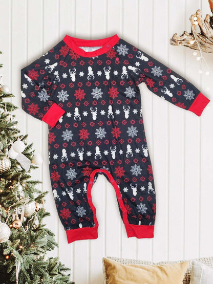 Red ChristRed Christmas Family Pajama Set(with Pet's dog clothes)