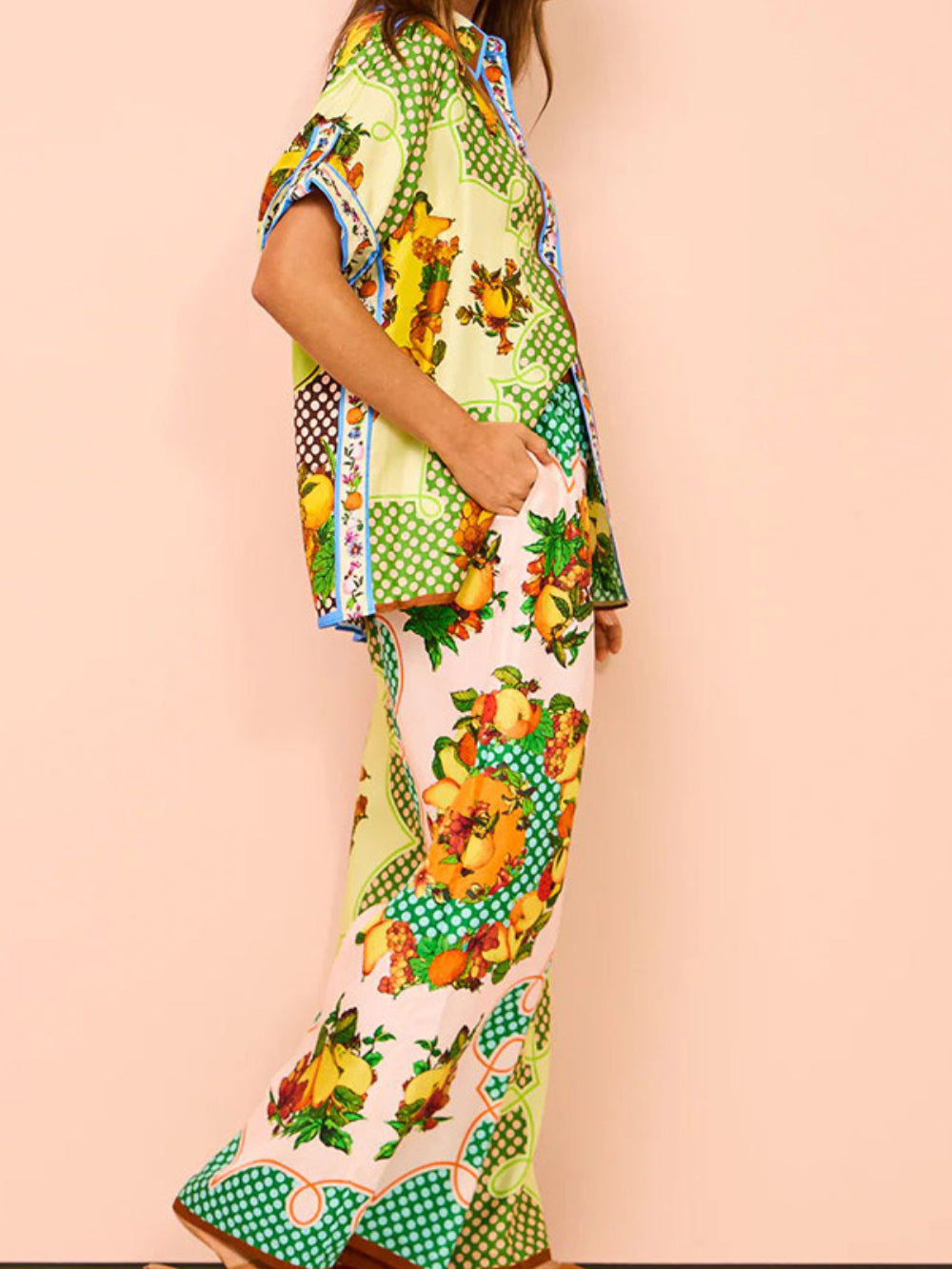 Multicolor Lemon Graphic Shirt