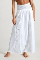Boho Lace Patchwork Maxi Skirt