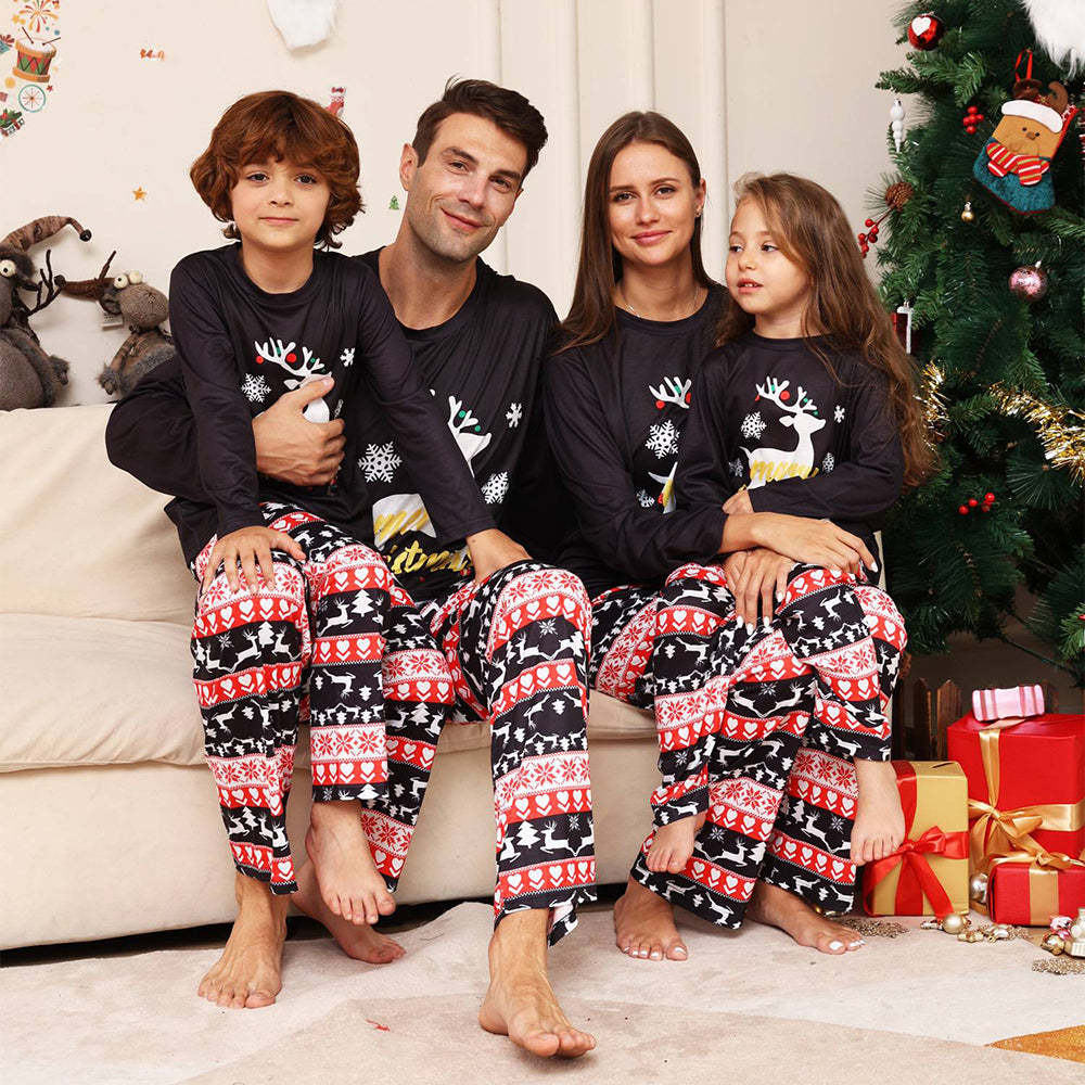 Christmas Deer Matching Family Pajamas