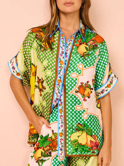 Multicolor Lemon Graphic Shirt