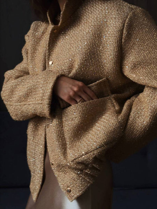 Metallic Gold Sequin Jacket