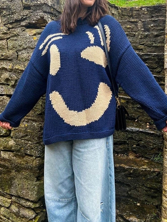 Feel Good Slogan Knit Sweater