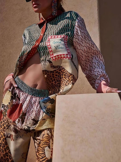 Tropical Jungle Tiger Print Shirt