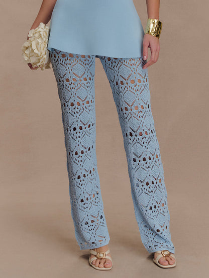 Knit Crochet Wide Leg Pants