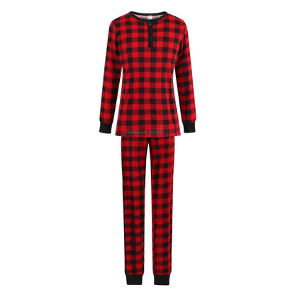 Christmas Black-Red Plaid Family Matching Pajamas Set