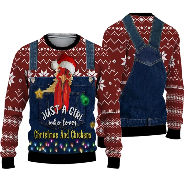 3D Santa Funny Christmas Sweater