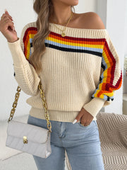Casual Round Neck Knit Top