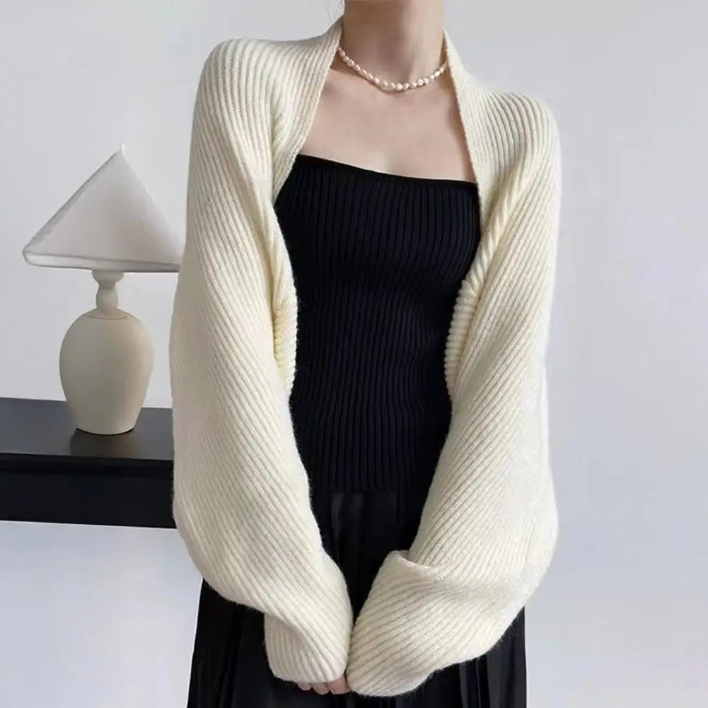 Solid Color Knitted Jacket