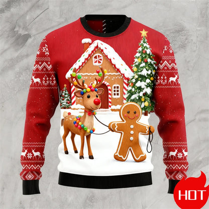 Gingerbread 3D Print Ugly Sweater