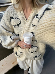 Thicken O-Neck Knit Cardigan