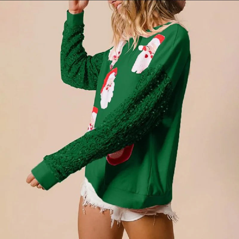 Women’s Christmas Sequin Sweatshirt