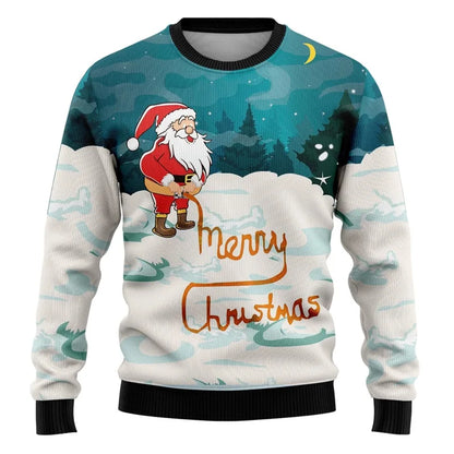 3D Santa Ugly Christmas Sweatshirt