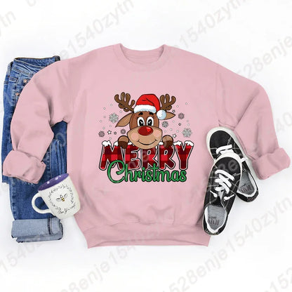 Christmas Reindeer Plaid Sweatshirt