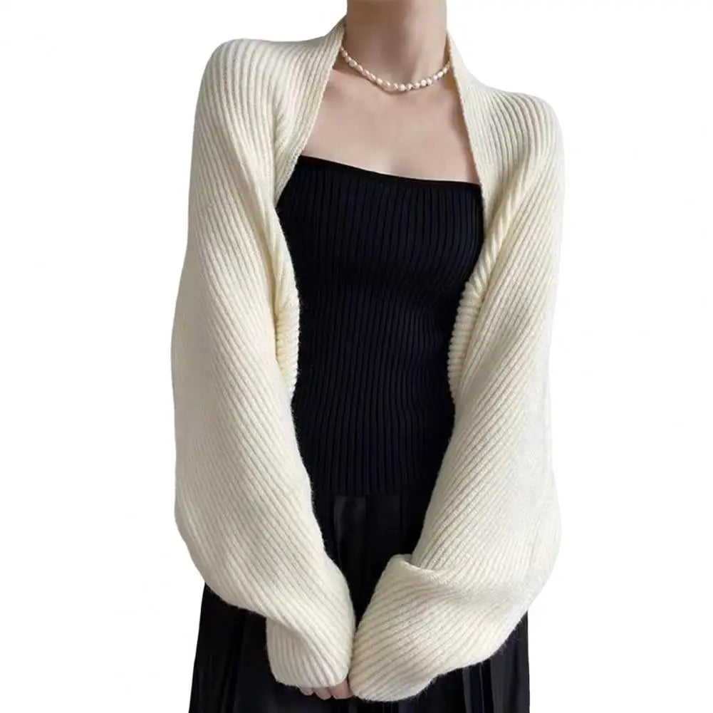 Solid Color Knitted Jacket