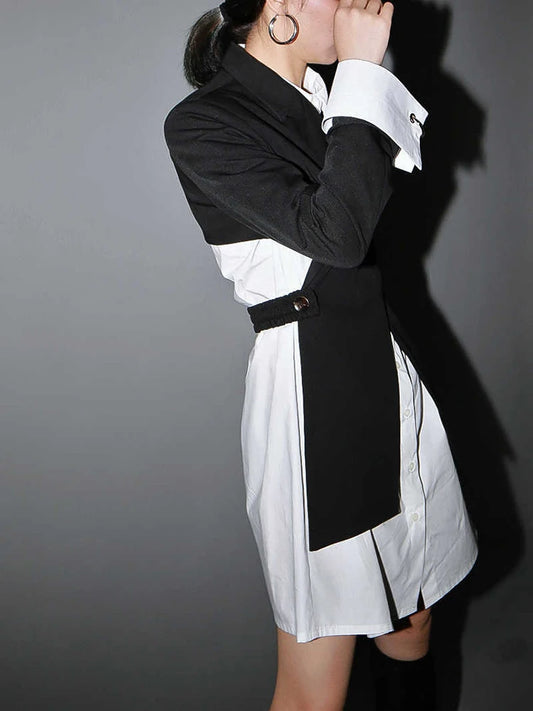 Black Cross Split Blazer