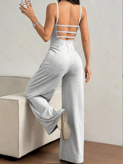 Halter Backless Slim Jumpsuit