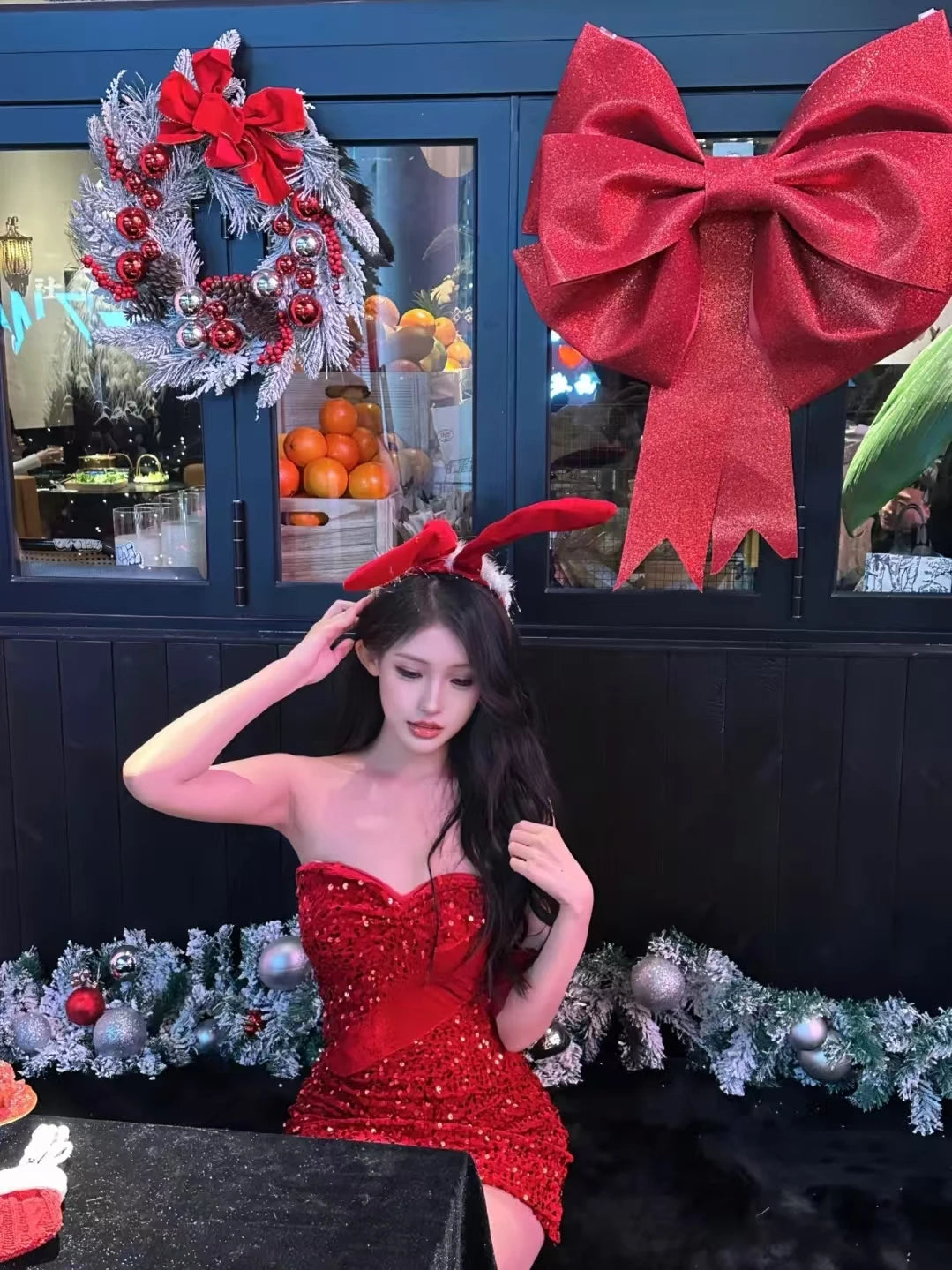 Glitter Bodycon Christmas Outfit