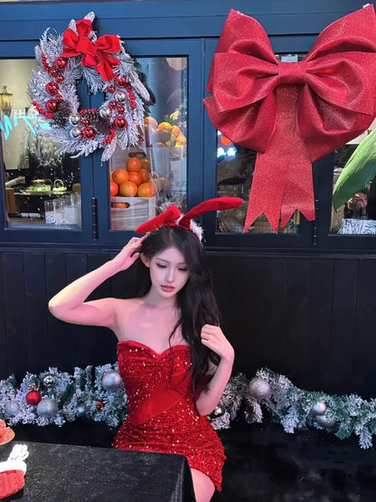 Glitter Bodycon Christmas Outfit