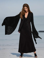 Asymmetric Pleated Blazer