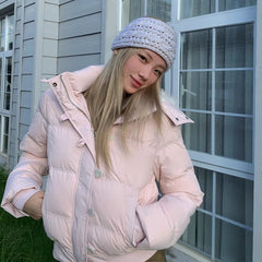 Fur Collar Hooded Cotton Jacket