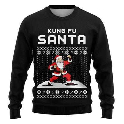 3D Santa Ugly Christmas Sweatshirt