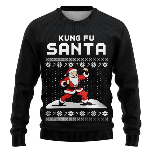 3D Santa Ugly Christmas Sweatshirt