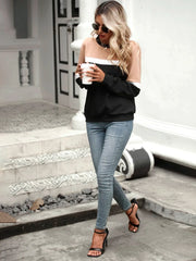 Colorblock Drop Shoulder Sweatshirt