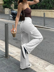 High Waist Straight Leg Jeans