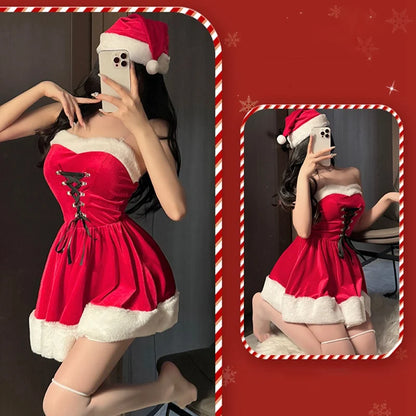 Sexy Santa Shawl Dress
