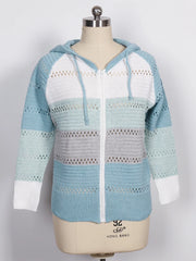 Zip-Up Colorblock Hoodie