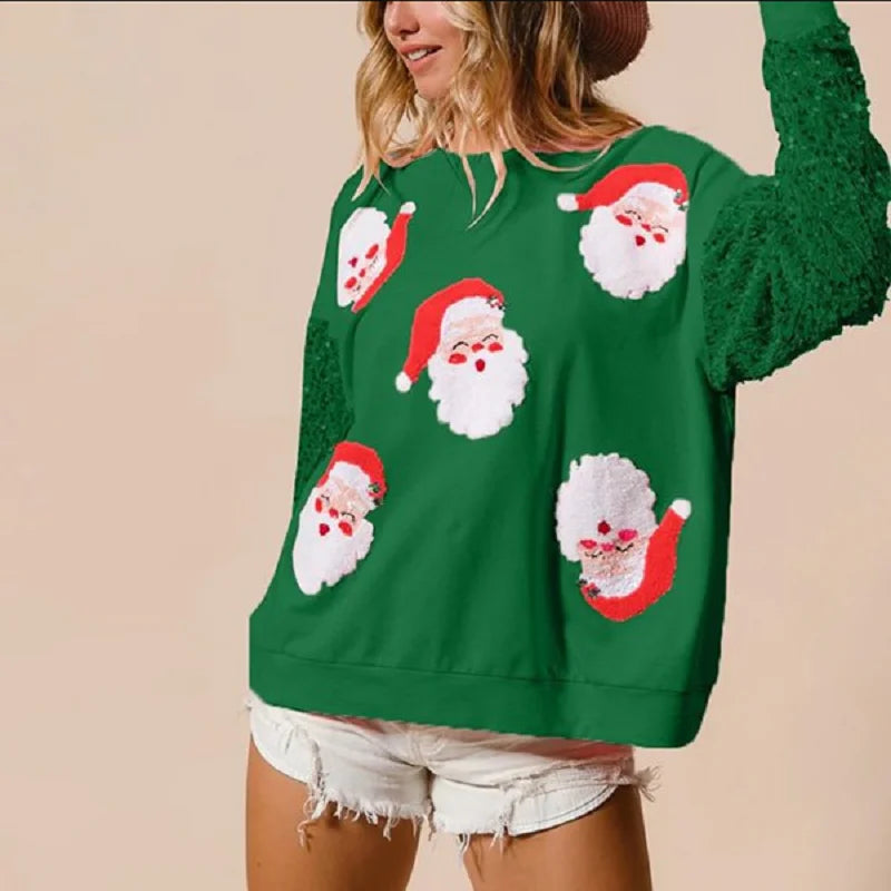Women’s Christmas Sequin Sweatshirt