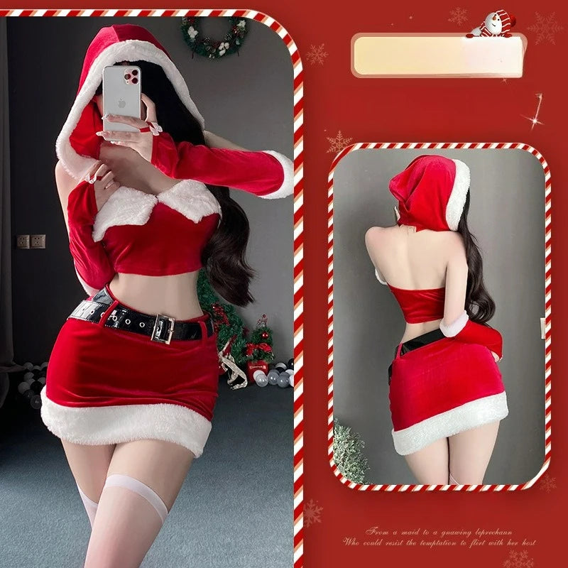 Plus Size Christmas Skirt Set
